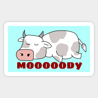 Moody Cow | Cow Pun Magnet